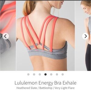 Lululemon Energy Bra Exhale size 8